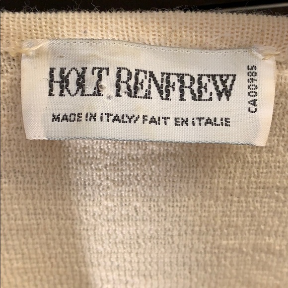 HOLT RENFREW cardigan. Size Medium. - Picture 3 of 3